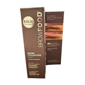 BROWFOOD Brow Enhacing Duo - Phyto-Medic Eyebrow Enhancer & Makeup Eraser Pen